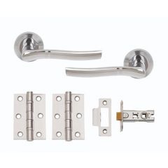 MODE' Boxed Door Pack - cw Dual Finish Handles, 3" 2BB Hinges, Latch - PBX2010