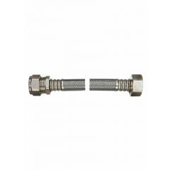 Flexible Tap Connector 15mmx3/4"x500mm Standard Bore WRAS Approved