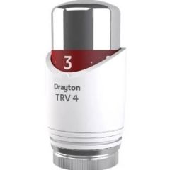 Drayton 15mm TRV4 Classic Straight White/CP Head 07 05 151
