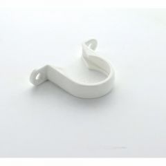 Hunter ABS Saddle Clip White 40mm - WC4W