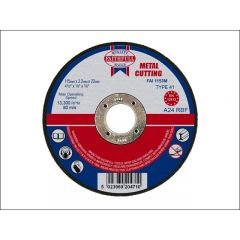Faithfull 11512m Metal Cutting Disc 115x1.2x22mm