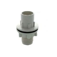 Hunter WO225 Overflow Straight Tank Connector - White 